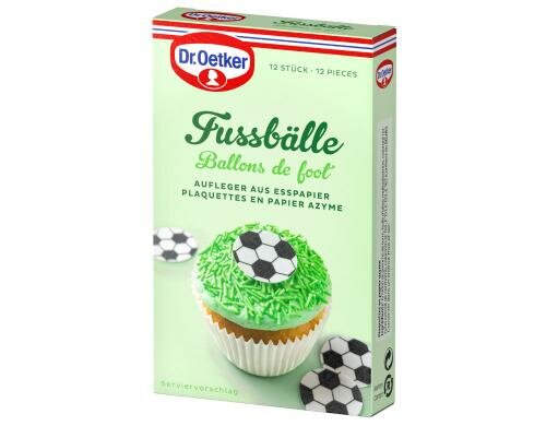 Dr. Oetker Fussbälle aus Esspapier Inhalt: 12 Stück