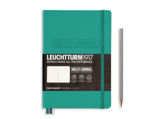 Leuchtturm Notizbuch Softcover B5 dottet Smaragd, 121 Seiten