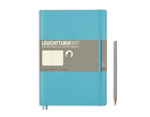 Leuchtturm Notizbuch Softcover B5 dottet Ice Blue, 121 Seiten