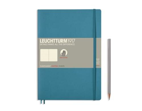 Leuchtturm Notizbuch Softcover B5 dottet Nordic Blue, 121 Seiten