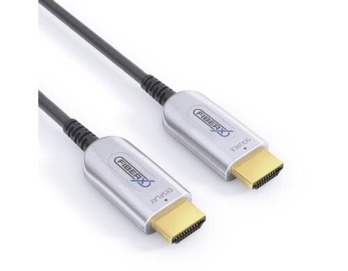 FiberX Serie - HDMI 4K 15m Glasfaser Extender Kabel Vorkonfektioniert
