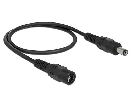 5.5/2.1 DC Stromkabel Verlängerung, 50cm DC Hochsteckerstromkabel, max 24V, 5A