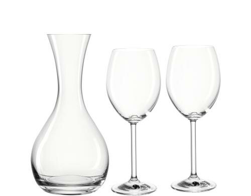 Montana Dekanterset 3tlg Pure Set: Dekanter 1.0 Liter, 2 Weissweingläser
