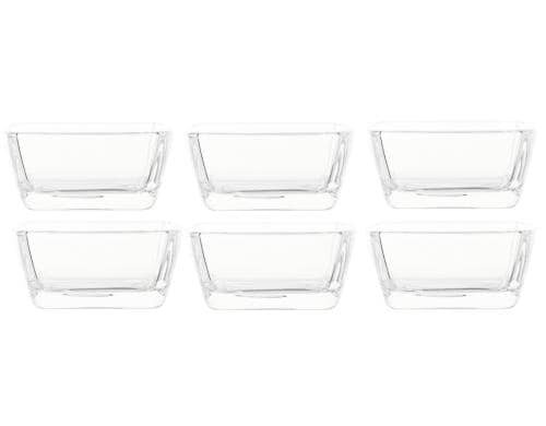 Montana Schalenset 6tlg 7cm Carre Glas, H: 3cm, B: 7cm