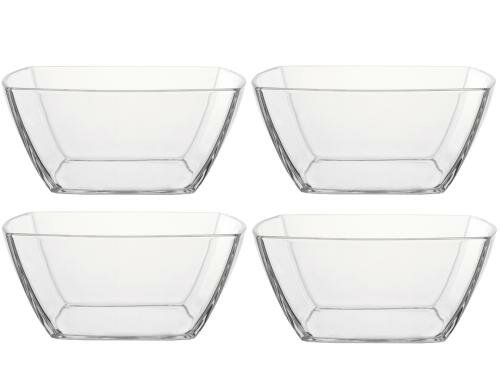 Montana Schalenset 6tlg 24cm Carre Glas, H: 11cm, B: 24cm