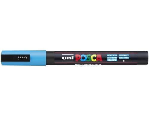 Uni POSCA Marker Rundspitze 0.9-1.3 mm hellblau