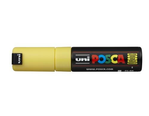 Uni POSCA Marker Keilspitze 8 mm gelb