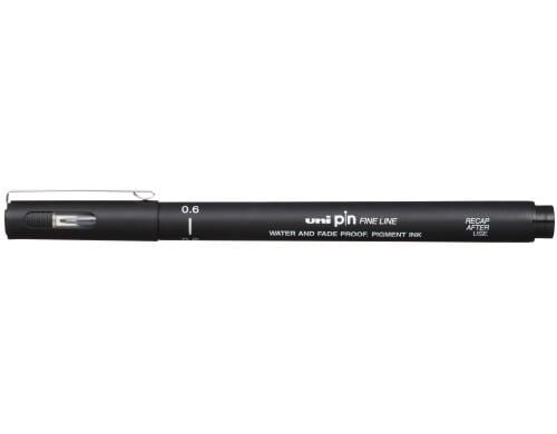 Uni PIN Fineliner 0.6 mm schwarz