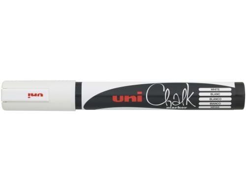 Uni CHALK kreidemarker Rundspitze 1.8-2.5 mm weiss