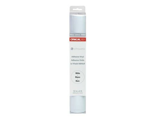 Silhouette Glossy Vinyl Oracal 651 weiss 1 Rolle, 30.5 cm x 120 cm