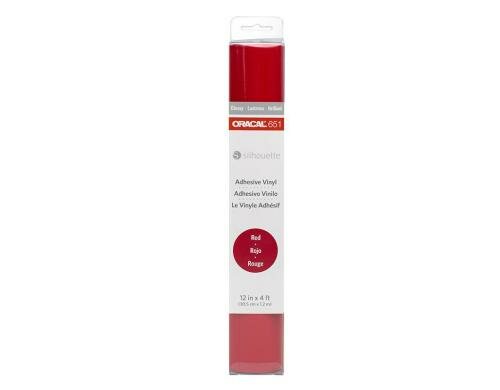 Silhouette Glossy Vinyl Oracal 651 rot 1 Rolle, 30.5 cm x 120 cm