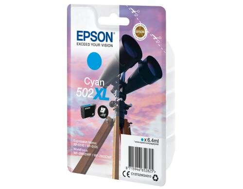 Tinte Epson 502XL / T02W24010 cyan, 6.4ml 470 Seiten, zu Home XP-5100/05, WF-2860