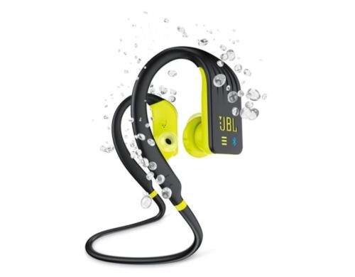 JBL Endurance Dive, In-Ear Kopfhörer Schwarz/Gelb Wasserfest, Bluetooth