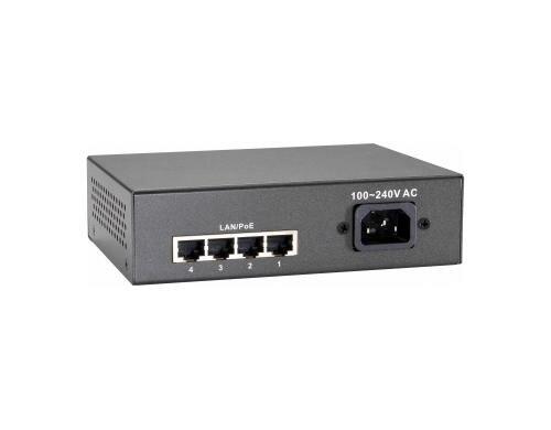 Level One GEP-0522: 5Port PoE Switch 5xPoE, 1 GBps, 65Watt, internes NT