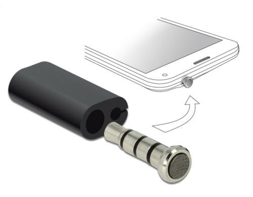 Delock Smart Key für 3.5mm Klinkenanschuss für Android, Programmierbarer Knopf