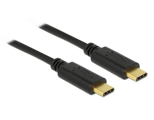 USB2.0-Kabel TypC-TypC: 2m, E-Marker, 5A max. 480Mbps, Typ-C Stecker beidseitig