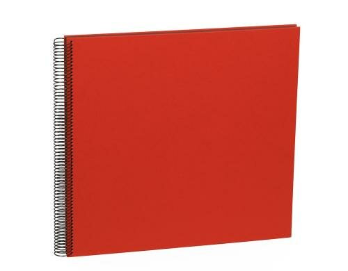 Semikolon Fotoalbum Efalinbezug 345x332mm red, 50 schwarze Seiten