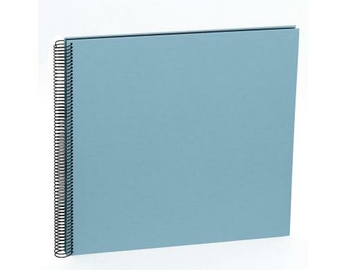 Semikolon Fotoalbum Efalinbezug 345x332mm ciel, 50 schwarze Seiten