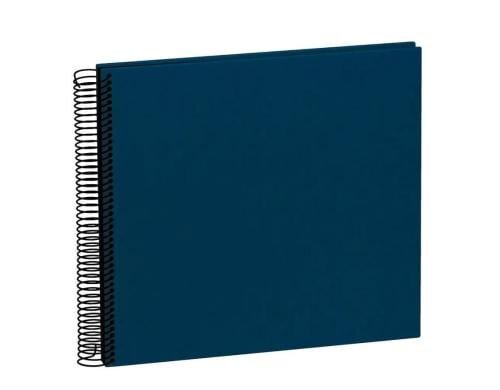 Semikolon Fotoalbum Efalinbezug 230x245mm marine, 40 schwarze Seiten