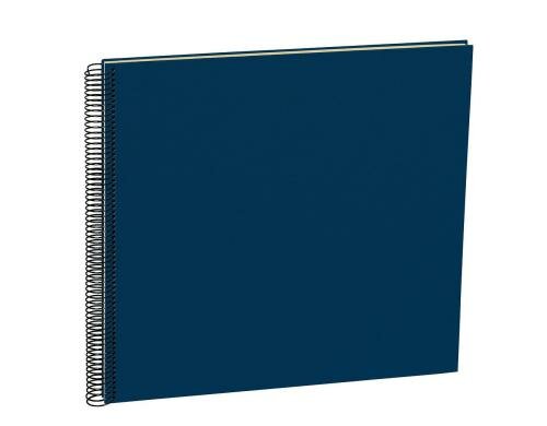 Semikolon Fotoalbum Efalinbezug 345x332mm marine, 50 cremeweisse Seiten