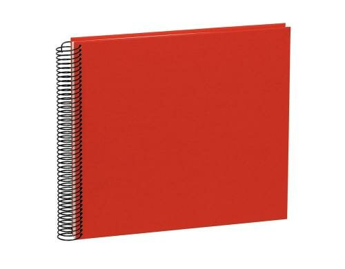 Semikolon Fotoalbum Efalinbezug 230x245mm red, 40 cremeweisse Seiten