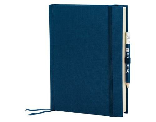 Semikolon Notizbuch Grand Voyage 140x192 mm marine, blanko
