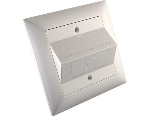 Swisscom UP-Steckdose 2xRJ45/1xFO, leer, Edizio