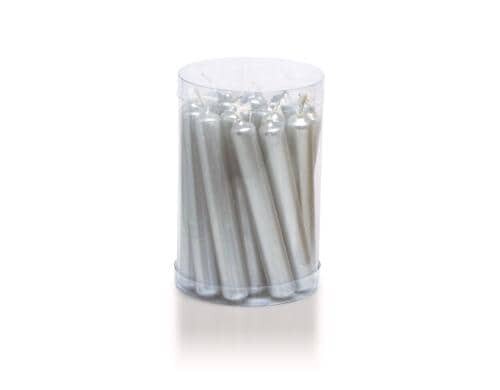 balthasar Baumkerzen silber 20er Set B: 12 x H: 102mm