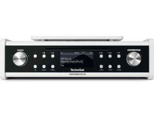 Technisat DigitRadio 20 CD, Weiss Küchenunterbauradio, DAB+, CD