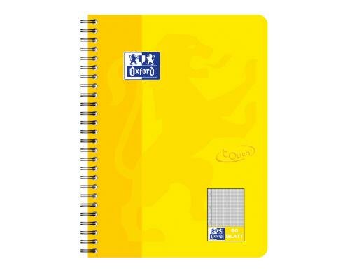 Oxford Touch Collegeblock Scribzee-komp. 90g/qm, B5, 80 Seiten, kariert, Sonnengelb