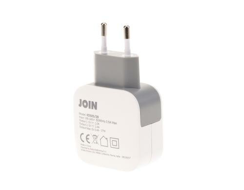 Alpha Elettronica D505/2B Steckernetzteil 17 W, 5 VDC, 2.4 A + 1 A, USB A