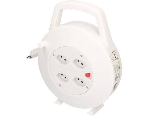 Max Hauri Kabelbox 10m weiss 4x T13 Steckdose, mit Thermoschutz