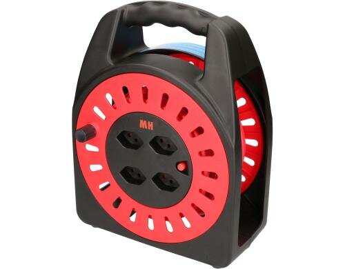 Max Hauri Kabelbox 15m 4x T13 Steckdose, mit Thermoschutz