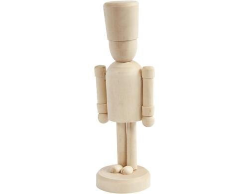 Creativ Company Holz-Nussknacker18 cm 1 Stück, Birke