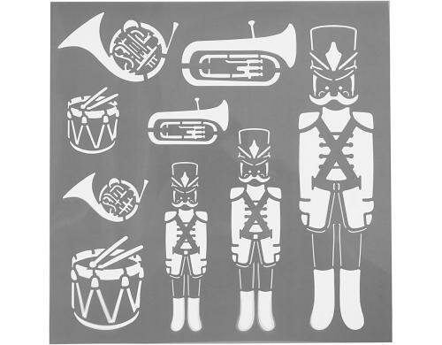 Creativ Company Schablone Nussknacker 30.5 x 30.5 cm