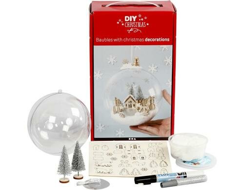 Creativ Company Bastelset Kugel-Anhänger 13.5 cm, Komplett-Set