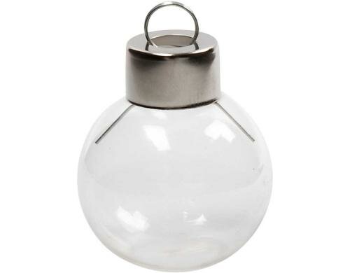 Creativ Company Glaskugel zum Stellen 12 Stück, H 4 cm