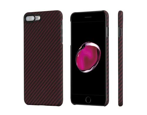 iPitaka Aramid Case für iPhone 7+/8+ schwarz / rot