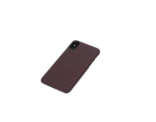 iPitaka Aramid Case für iPhone X schwarz / rot