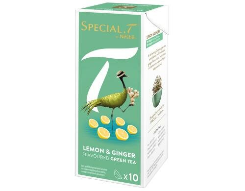 Nestlé SPECIAL.T Lemon & Ginger Packung mit 10 Kapseln à 2.5g