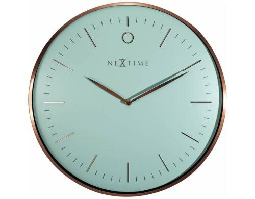 NexTime Wanduhr Glamour türkis Durchmesser 40 cm