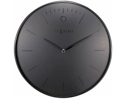 NexTime Wanduhr Glamour schwarz Durchmesser 40 cm