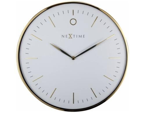 NexTime Wanduhr Glamour weiss Durchmesser 40 cm
