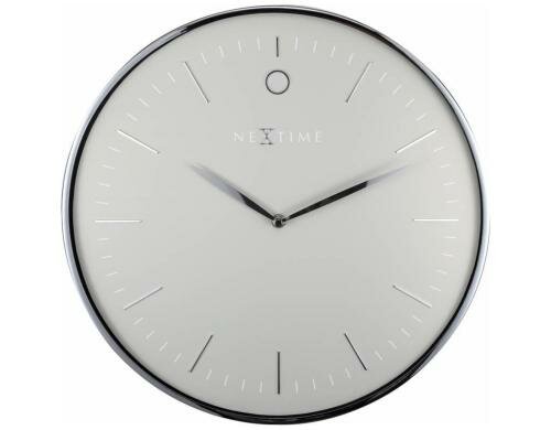 NexTime Wanduhr Glamour grau Durchmesser 40 cm