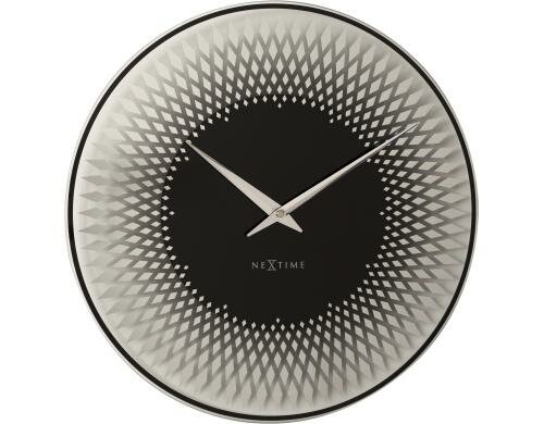 NexTime Wanduhr Sahara silber Durchmesser 43 cm