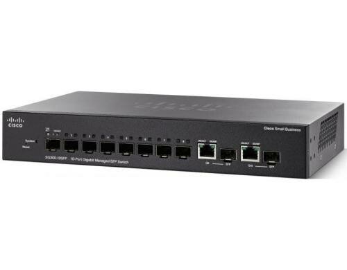 Cisco SG350-10SFP-K9: 10Port Managed Switch 10xSFP