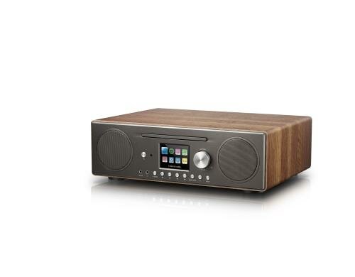P TEC Pilatus, DAB+ und Internetradio Walnuss, Bluetooth, WLAN, CD, USB