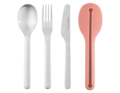 Berghoff Besteckset Picknick Leo Edelstahl,Edelstahl, Länge: 18cm Hülle:19cm