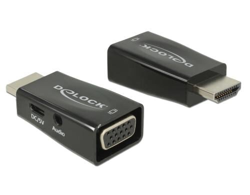 Monitoradapter HDMI-A zu VGA mit Audio HDMI-A Stecker zu VGA Buchse
