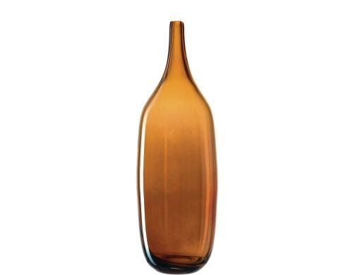Leonardo Vase Lucente amber 46cm HxD: 46x15cm, lüstern Optik